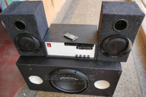 Pioneer Bass Speaker With 3500w Juakali Amplifier