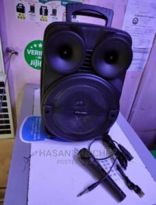 Powered Public Address 8" Speaker With Mic